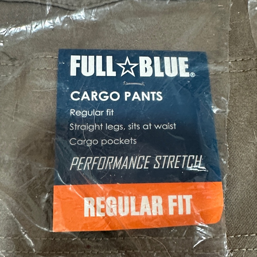 Men’s Full Blue 52  x 28 khaki Cargo Pants